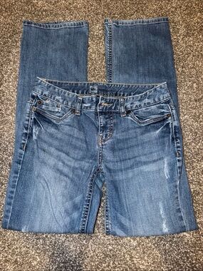 Y2K Mossimo Supply Co. Women's Curvy Fit Boot Cut Blue Jeans size 2S